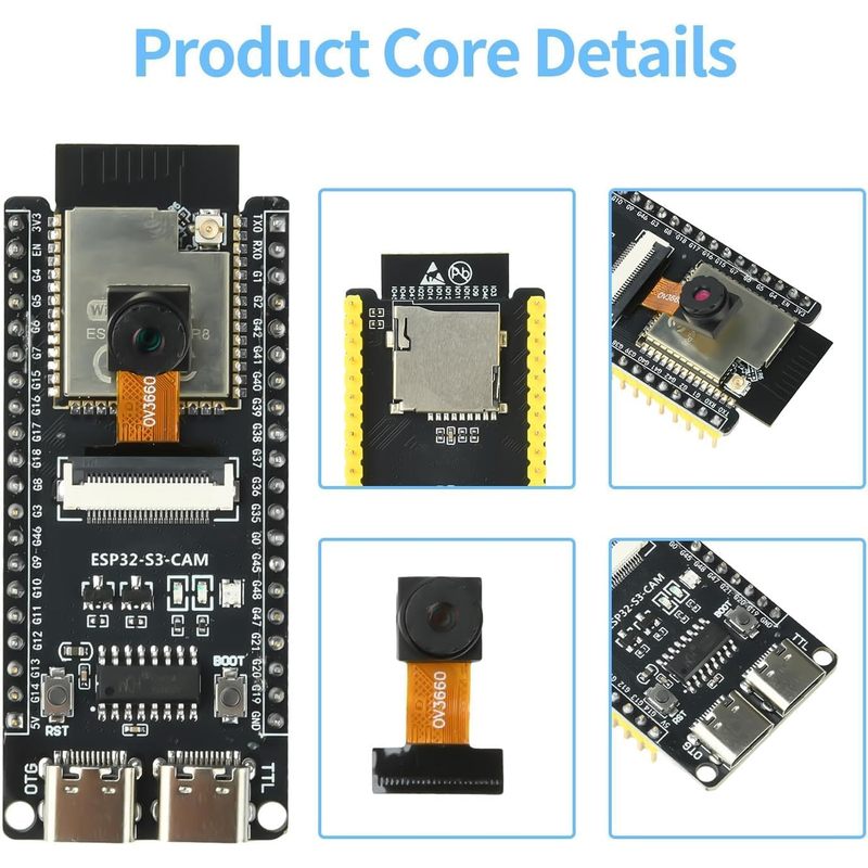 Placa ESP32-S3-CAM com câmera  - Esp32 Wifi Bluetooth Module avaliação e preço