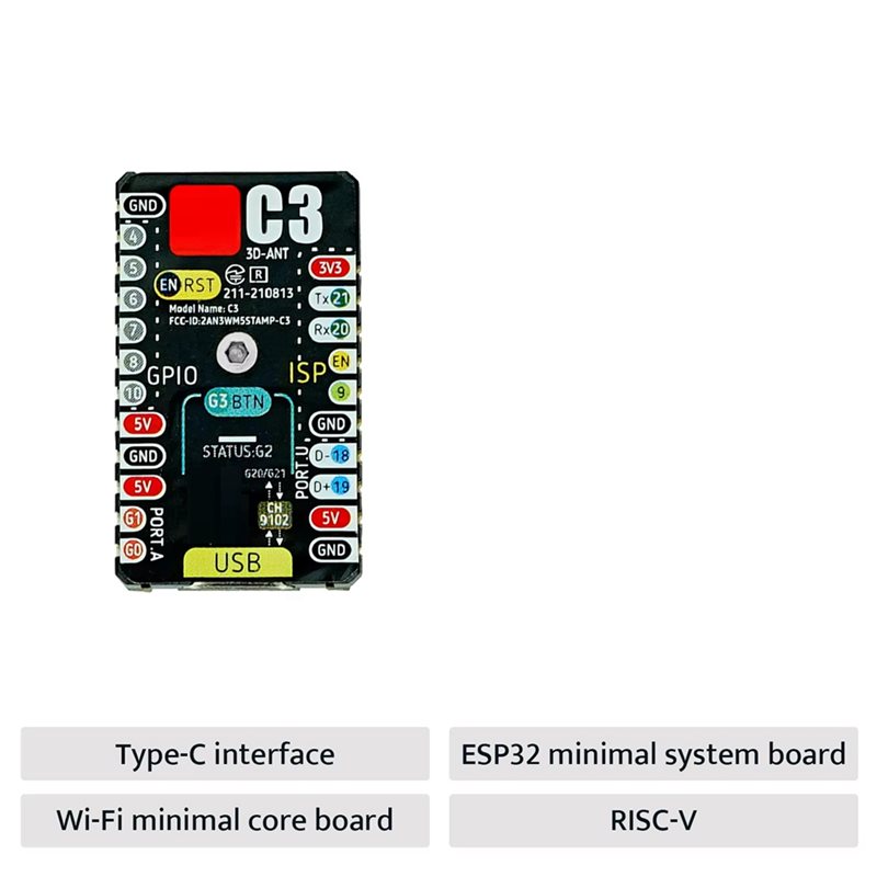 Placa de Desenvolvimento AS95- - Esp32 C3 avaliação e preço