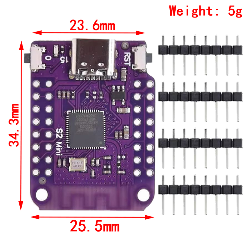 ESP32 S2 Mini V1.0.0 - Placa L - Esp32 S2 avaliação e preço