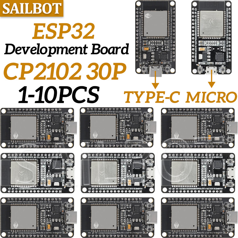 1/5/10PCS Placa de Desenvolvim - Esp32 Devkit avaliação e preço