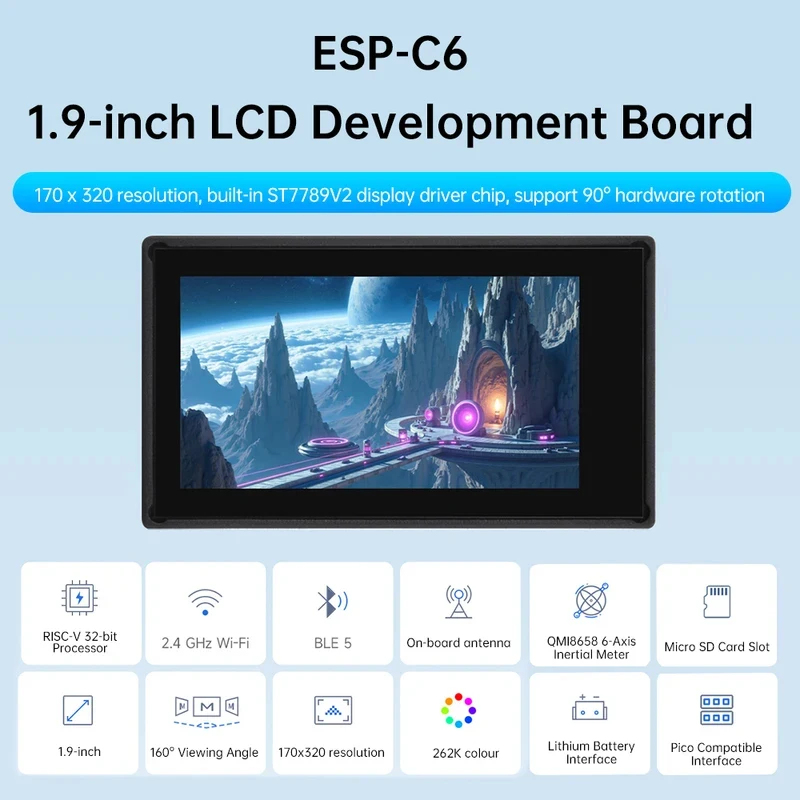 Placa de desenvolvimento com t - Esp32 C6 avaliação e preço